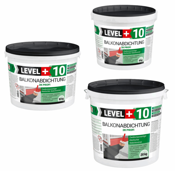 Szlam 2K Folia 10kg Hydroizolacja Balkon Level 10 - obrazek 2