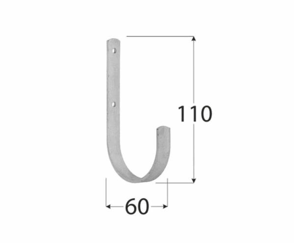 Hak uniwersalny ścienny mocny 10x60x3mm HMU-110 - obrazek 4