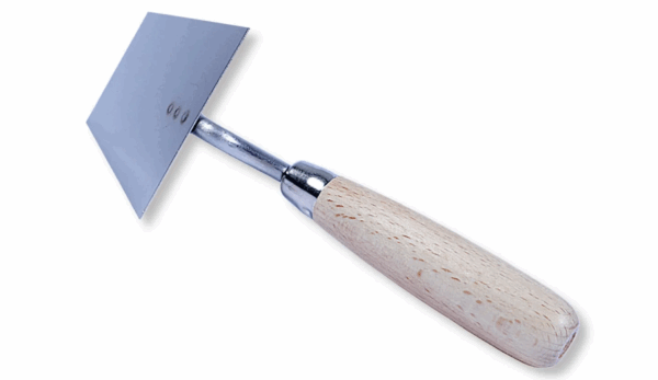 Kielnia trapezowa 130 mm stal szlifowana z drewnianym uchwytem - obrazek 4