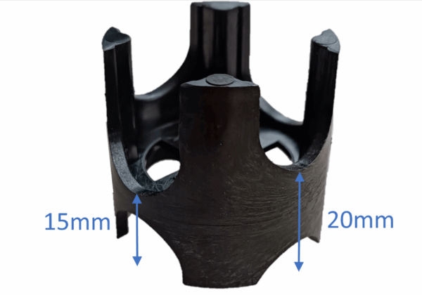 500 szt. Podkładka pod zbrojenie – dystans 15-30mm, mocne - obrazek 3