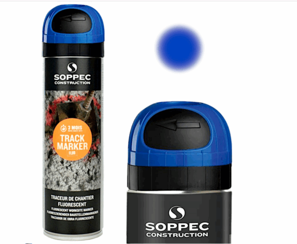 Farba Geodezyjna Spray Soppec Track Niebieski