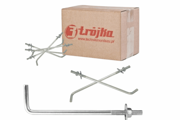 Kotwa śruba do murlat L 16x400mm ocynk 10 szt - obrazek 2