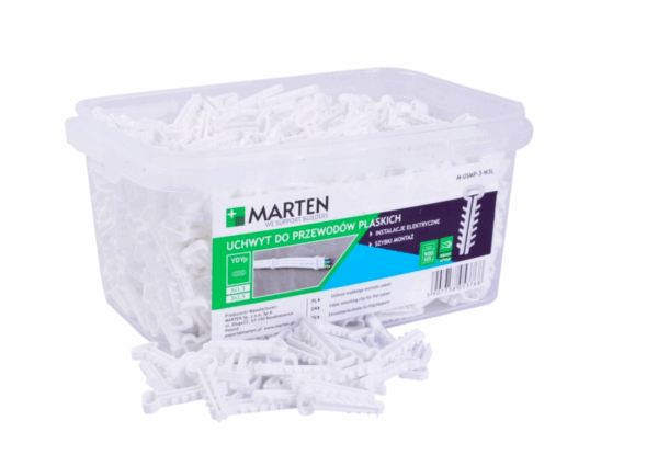 Uchwyty do kabli Marten M-USMP-3-BIS-W3L 500 sztuk