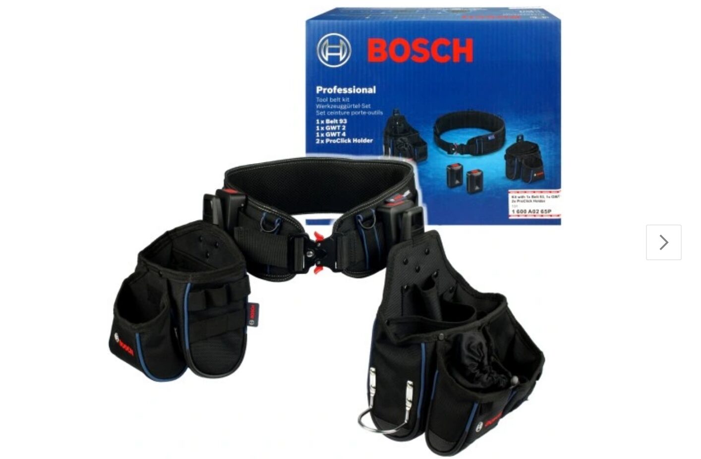 Bosch Professional Zestaw Combo Pas Monterski z 2 Kaburami i Uchwytem ProClick