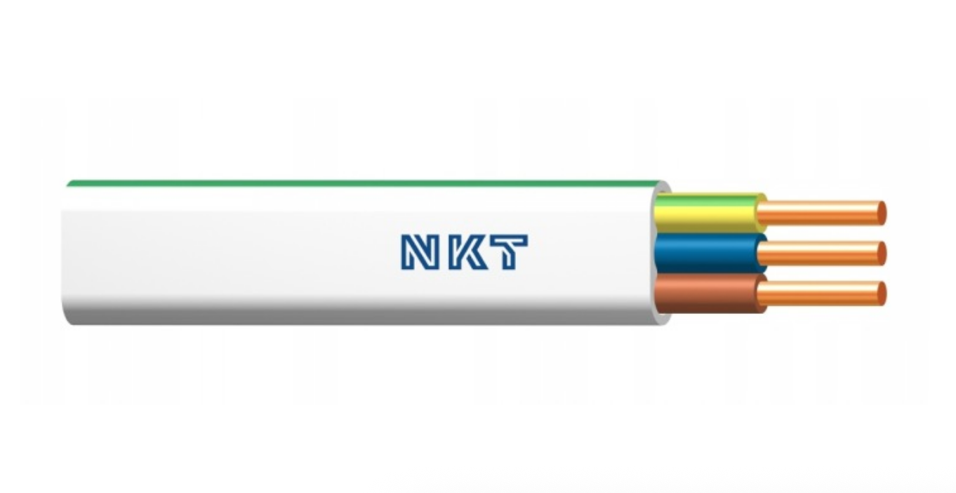 Przewód płaski elektryczny YDYP 3x2,5mm 100m 750V